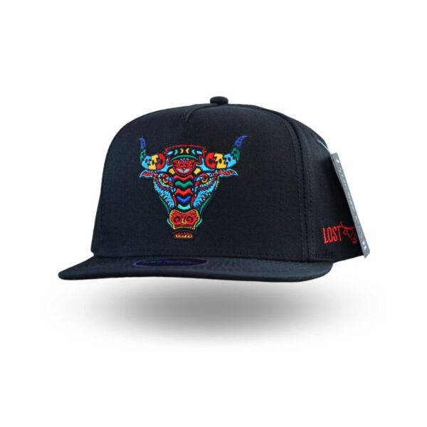 Alebrije Black - Gorra con logo de toro Alebrije