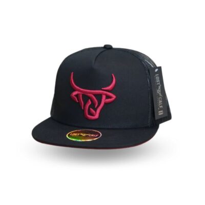 Burgundy - Gorra con logo Lost Calf plateado