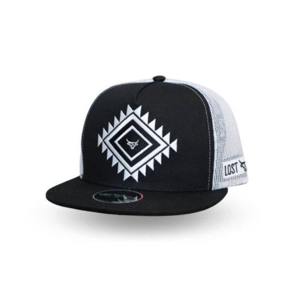 Rhombus - Gorra con logotipos aztecas bordados