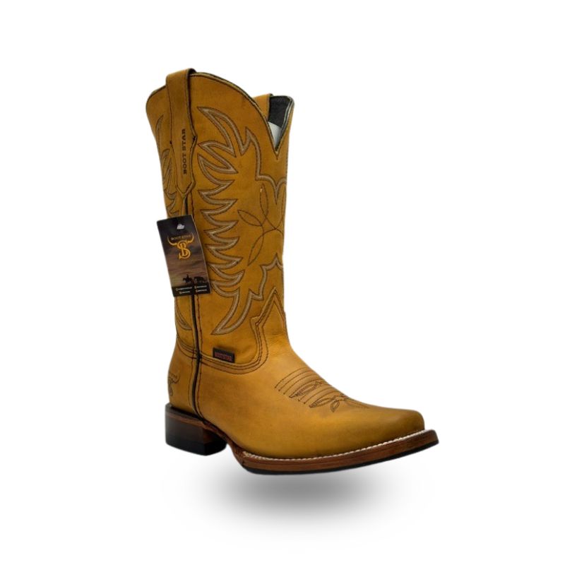 Bota Vaquera Rodeo Estilo 800 en tono Crazy Miel, perfecta unión de estilo y durabilidad.