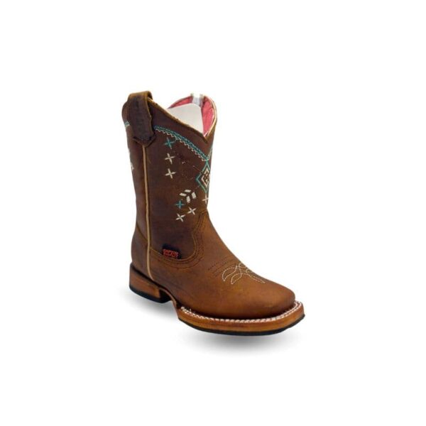 Botas Raptor Kids 105 Crazy Horse color café flechas